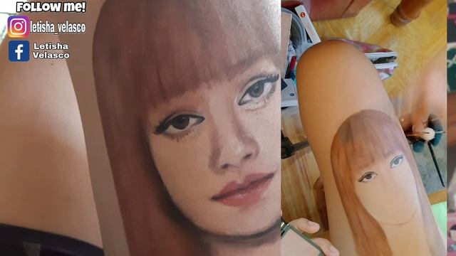 Lisa Manoban(Blackpink)On my Legs! Painting Using Makeup смотреть онлайн