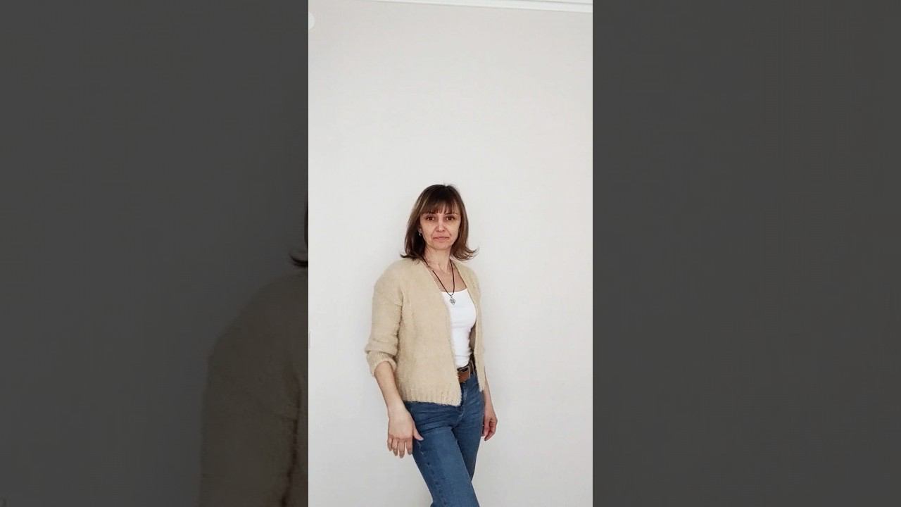 Новая кофточка из травки. #вязание #готовыеработы #кардиган смотреть онлайн
