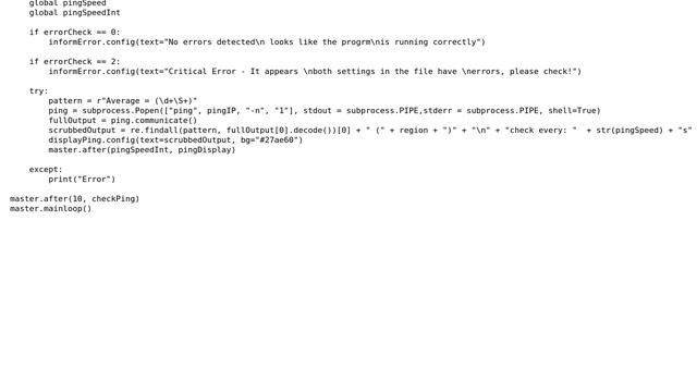 Code Review: Python program that pings and outputs a response in Tkinter (2 Solutions!!) смотреть онлайн