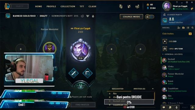 ?Live cu Liga de Legenda - - cu ??? #zed #rats??? смотреть онлайн