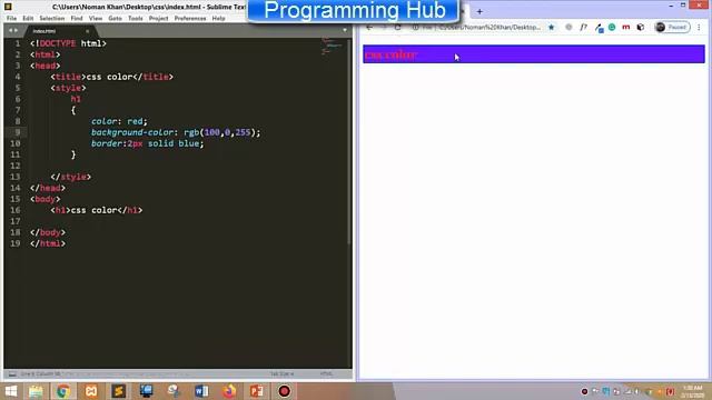 CSS color ,HEXA ,RGB,RGBA, BORDER,bg color etc part 5 | CSS tutorial for beginners in Urdu/Hindi| смотреть онлайн