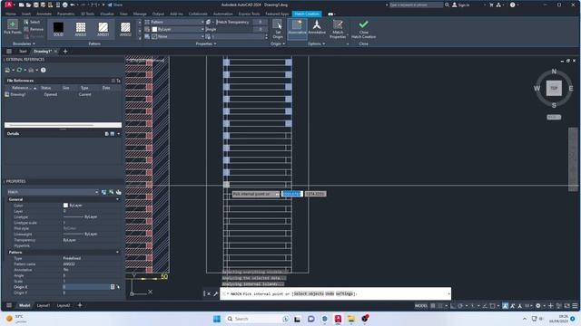 AutoCAD hatch l hatch command l how to use deferent auto cad hatch l line, offset, copy, array, mo смотреть онлайн