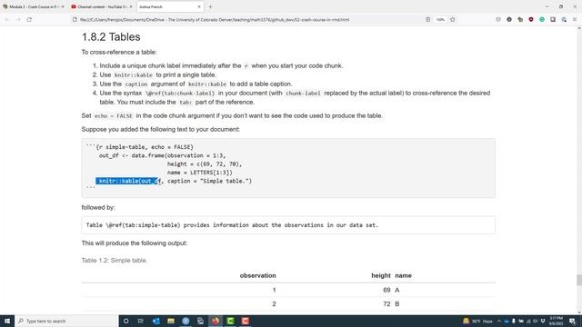 Cross-references in R Markdown смотреть онлайн