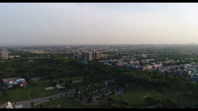 ariel view of F9 Park Islamabad | DJI Phantom 4 advance drone смотреть онлайн