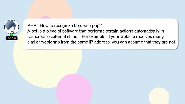PHP : How to recognize bots with php? смотреть онлайн