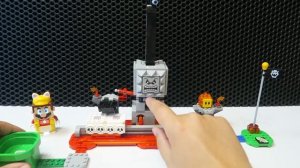 МАРИО ПОЛУЧАЕТ ПО ГОЛОВЕ! lego Super Mario 71376 Падение Бамса лего