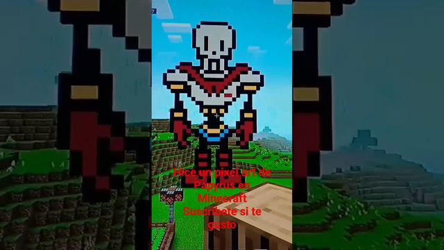 Hice un pixel art de Papyrus en Minecraft #minecraft #pixelart #papyrus #Bonestrousle #undertale смотреть онлайн