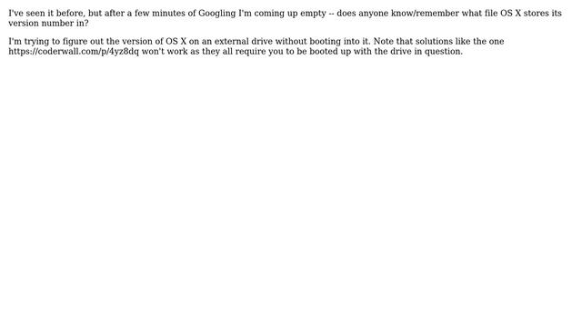 What file(s) does OS X store its version number in? смотреть онлайн