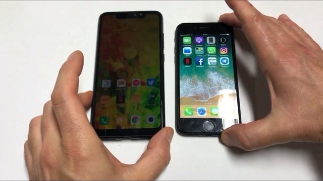 XIAOMI REDMI 6 PRO Vs IPHONE 7 speed test comparazione velocità смотреть онлайн