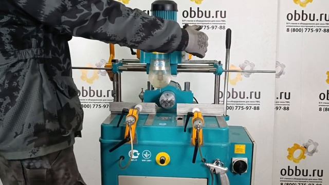 YILMAZ FR 224 Копировально фрезерный станок под замки и ручки в оконных профилях из ПВХ #obbu.ru смотреть онлайн