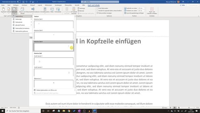 Word Kapitel in Kopfzeile ✅ ULTIMATIVE ANLEITUNG: Wie Kapitelüberschrift und Seitenzahl Einfügen??? смотреть онлайн