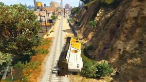 УПРАВЛЯЮ ПОЕЗДОМ В ГТА 5 - ОСТАНОВИЛ ПОЕЗД ОБЗОР МОДА ДЛЯ GTA V