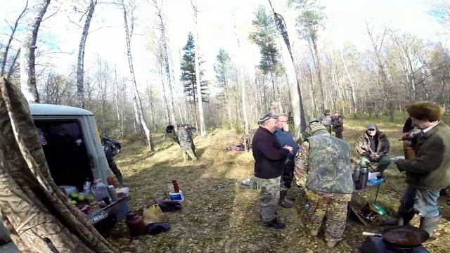 загонная охота на лося, отмечаем. смотреть онлайн