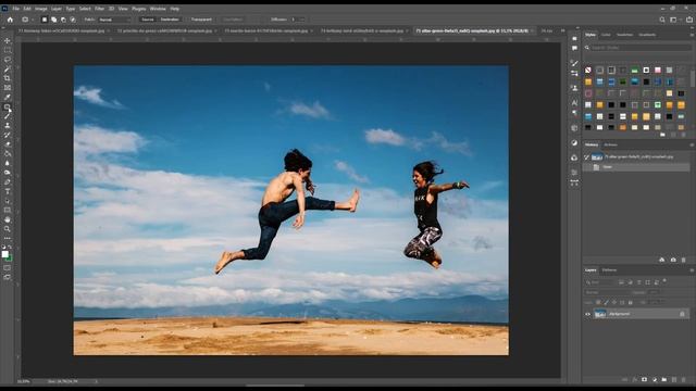 how to remove distracted objects with adobe photoshop | Healing Brush | Patch | Content-Aware Move смотреть онлайн