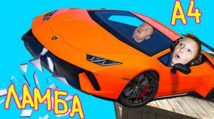 РАЗБИЛИ Ламборгини ВЛАДА А4 на ТРАМПЛИНЕ в BeamNG Drive Геймплей от Игорюшины Игруши