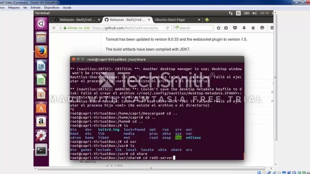 Instalar el servidor Red5 en Ubuntu 14.04 смотреть онлайн