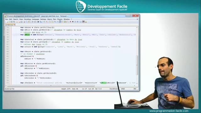 Comment afficher la Date avec JavaScript, PHP, ActionScript,... ? смотреть онлайн