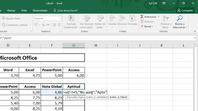 CURSO EXCEL [116] ► FÓRMULA SI (1) ?? - 2023 смотреть онлайн