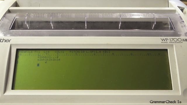 Vintage Focused Writing Tool - Brother WP-1700MDS Word Processor смотреть онлайн