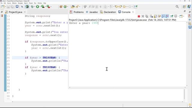CSC110 Project 3 Review - Working with Java If Statements смотреть онлайн