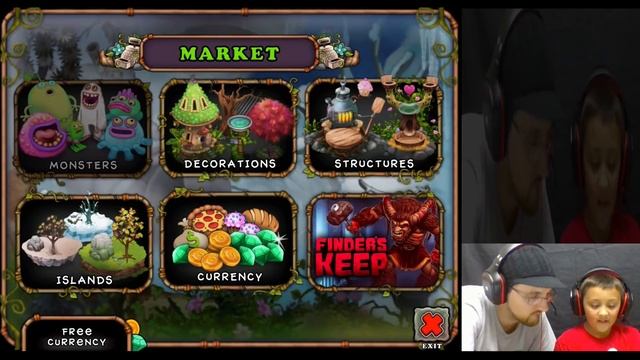 Lets Play MY SINGING MONSTERS! Dad & Son Drum Drum Bump Dudda Bum Bum! (Face Cam Commentary) смотреть онлайн