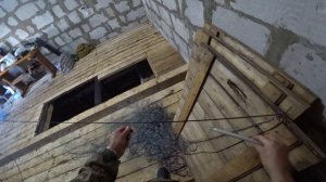 КАК НАСАДИТЬ РЫБОЛОВНУЮ СЕТЬ / ИЗГОТОВЛЕНИЕ СЕТИ / ЯЧЕЯ 45 мм