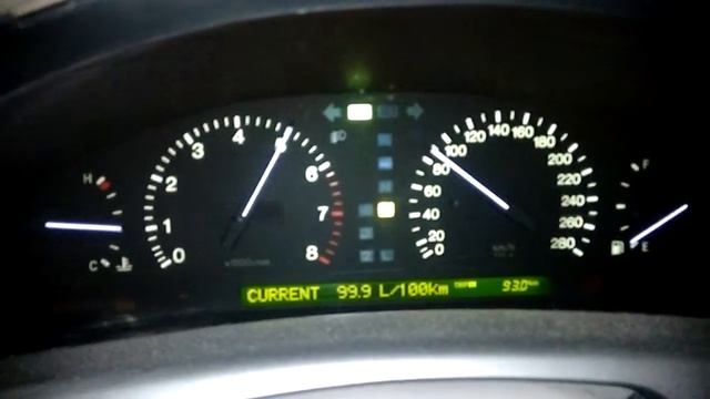 Lexus LS 400 UCF20 II 1998 0 - 140 Km/h Acceleration - V8 0-100 MPH