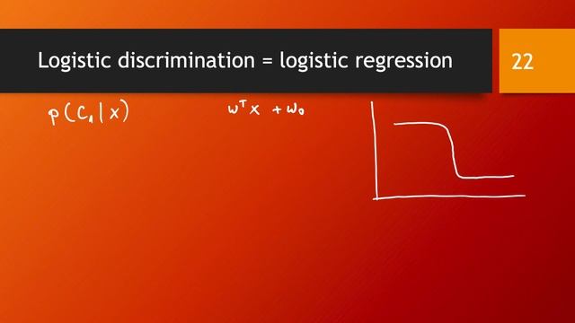 Binary logistic discrimination as a regression problem смотреть онлайн