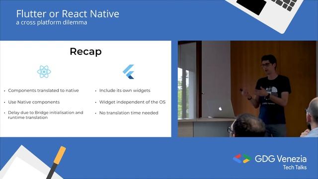 Flutter or React Native, a cross-platform dilemma | GDG Venezia Tech Talks смотреть онлайн