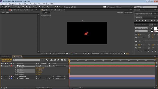 Как использовать Null Object в After Effects? смотреть онлайн