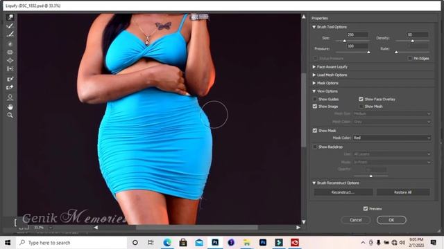 HOW TO CHANGE BODY SHAPE IN PHOTOSHOP USING LIQUIFY TOOL смотреть онлайн