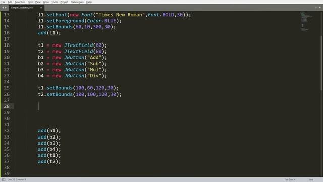 Java GUI - Simple Calculator using swing and with Event Handling смотреть онлайн