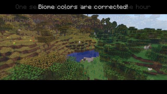 Four Seasons in Minecraft, with only a resource pack (Biome colors are corrected and full Vanilla) смотреть онлайн