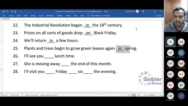 Prepositions of Time Homework and Positive Sentences in Present Simple смотреть онлайн