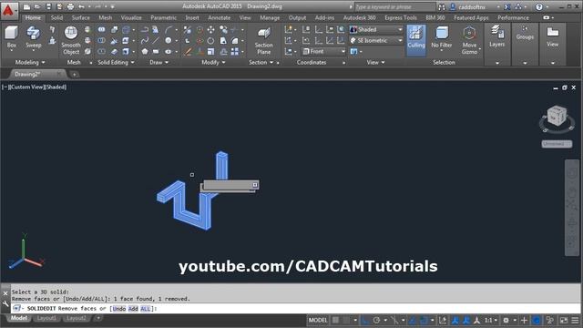 AutoCAD Sweep along 3D Polyline | Autocad Sweep 3D Path | AutoCAD 2015 Piping смотреть онлайн