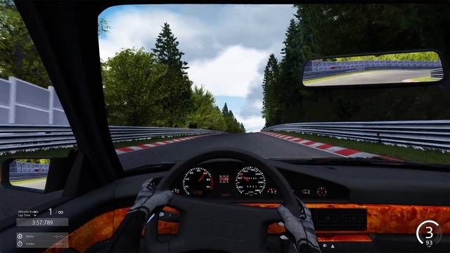 Nordschleife, 8:06.225, Audi V8 (1988, 279 PS, 400 Nm), Assetto Corsa смотреть онлайн