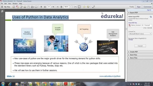 Python Use Cases | Edureka смотреть онлайн