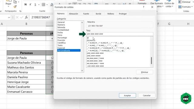 Formateando Números de Teléfono Fijos, Móviles en Excel (Formatos para Copiar y Pegar) смотреть онлайн