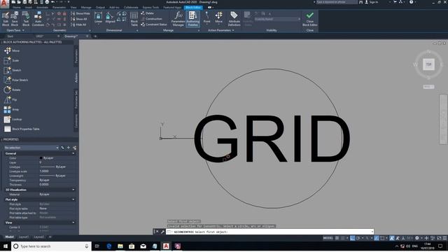 AUTOCAD 2020-DYNAMIC GRID BLOCK-DW смотреть онлайн