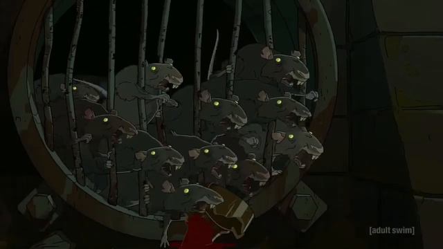 Огурчик Рик дерётся с толпой крыс смотреть онлайн