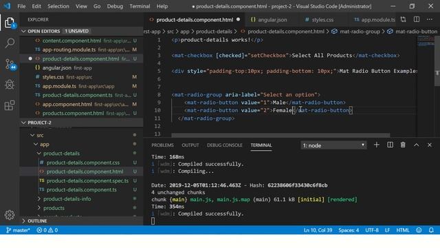 Angular Material Tutorial - Angular Material Radio Button | Angular Tutorials For Beginners смотреть онлайн