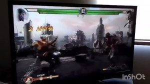 Играем Mortal Kombat 9 , вдвоем на PlayStation 3!