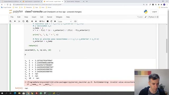 Python - Clase 07 - Consultas: Bisección y Secante смотреть онлайн