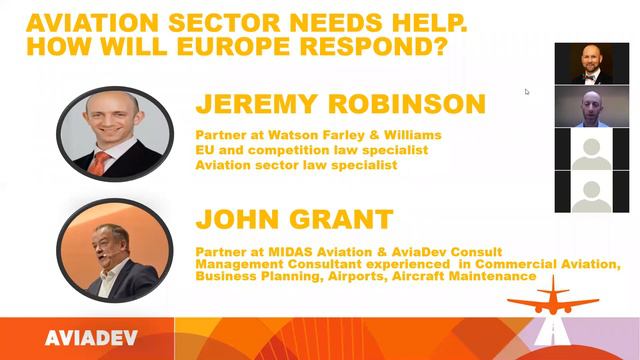 WEBINAR: Aviation sector needs help. How will Europe respond? смотреть онлайн