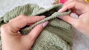 Закрытие петель иглой.