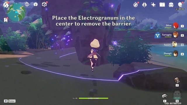 How to enter Electro Bubble Shield | Genshin Impact смотреть онлайн