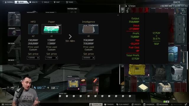 Are you crafting the MOST profitable Items in the hideout? - Escape from Tarkov - Profit Guide смотреть онлайн