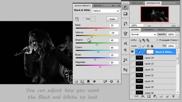 How to make a Black and white Gif with Photoshop CS5 смотреть онлайн