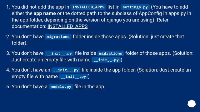 Django 1.7 - makemigrations not detecting changes смотреть онлайн