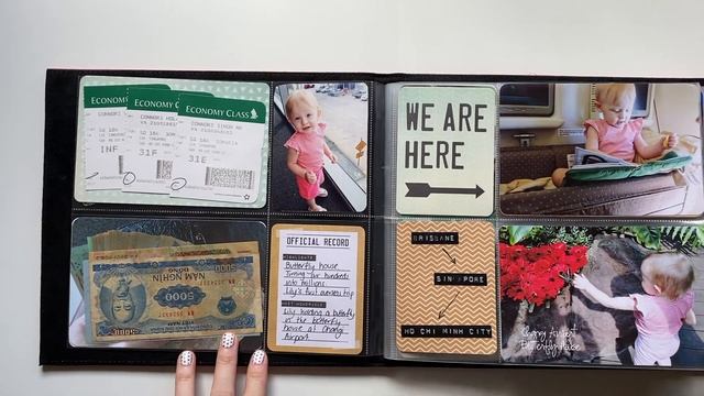 Travel Scrapbook Album | Pocket Scrapbooking Flip Through